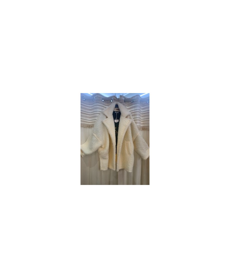 Veste bouclette beige 