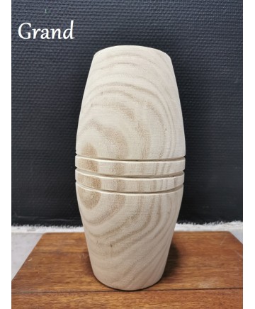 Vase en bois grand