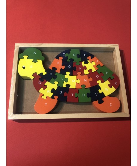 Puzzle Animaux En Bois Mod Le Tortue